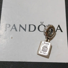 Load image into Gallery viewer, Pandora Sterling Silver Birthday Wishes Card with Clear Zirconia - 791723cz