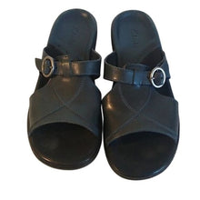Load image into Gallery viewer, Clark's Collection Denim Blue Slip-on Sandals, Size 6