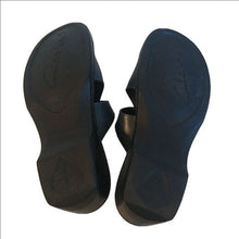 Load image into Gallery viewer, Clark's Collection Denim Blue Slip-on Sandals, Size 6