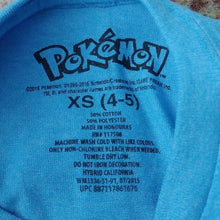 Load image into Gallery viewer, Boys Pokemon Good Vibrations Character T-shirt, Turquoise, 4/5 XS