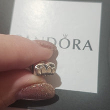 Load image into Gallery viewer, Pandora Retired Sterling Silver Best Buddies Bear with Heart Charm - 792151