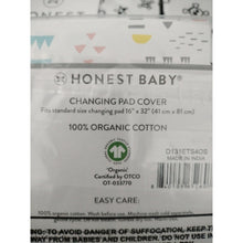 Load image into Gallery viewer, Honest Baby 100% Organic Cotton Changing Pad Cover With Skulls, Set Of 3