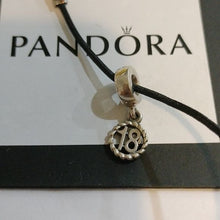 Load image into Gallery viewer, Pandora 18th Birthday Charm Sterling Silver 790495