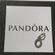 Load image into Gallery viewer, Pandora Sterling Silver Alphabet Letter O or Number Zero Dangle 791327cz
