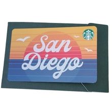 Load image into Gallery viewer, Starbucks San Diego Porcelain Travel Mug+ Zippered Wave Pouch + Blank Gift Card