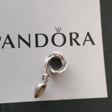Load image into Gallery viewer, Pandora Retired Sterling Silver Tied Together Dangle with Bear Quartz - 790476BQ