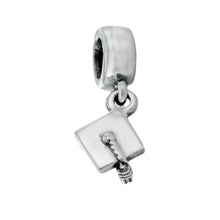 Load image into Gallery viewer, PANDORA Silver Hanging GRADUATION Hat/Cap Dangle Charm 790270 …