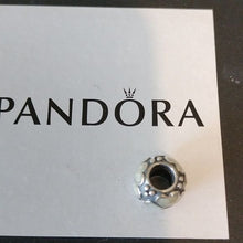 Load image into Gallery viewer, Pandora Retired Sterling Silver Daisy Flower with White Enamel Bead - 790433EW