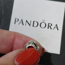 Load image into Gallery viewer, Pandora Sterling Silver Vintage Letter S Charm w/ Clear Zirconia - 791863cz