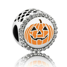 Load image into Gallery viewer, Pandora Sterling Silver Halloween Pumpkin Engraved Charm - ENG792016CZ_11