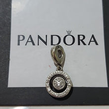Load image into Gallery viewer, Pandora Sterling Silver Spinning Pandora Signature Dangle Charm - 797430cz