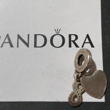 Load image into Gallery viewer, Pandora Ster Silver Forever Friends Dangle Charm w/ Infinity Symbol 791948cz