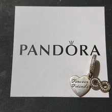 Load image into Gallery viewer, Pandora Ster Silver Forever Friends Dangle Charm w/ Infinity Symbol 791948cz