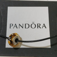 Load image into Gallery viewer, Pandora Murano Glass Bead Yellow Bubbles 790687 ALE 925