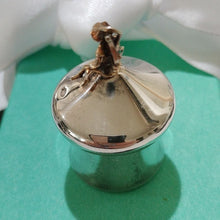 Load image into Gallery viewer, Vintage Carr’s Of Sheffield Sterling Silver & Gold Gilt Pixie Trinket Box