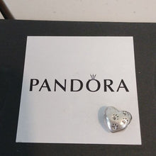 Load image into Gallery viewer, Pandora Sterling Silver My Sweet Pet Heart Bead with Animal Paw Prints -791262