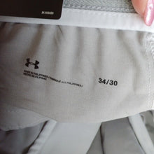 Load image into Gallery viewer, Men's Under Armour Vanish Tapered Golf Pants, White, size 34x30