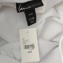 Load image into Gallery viewer, Lane Bryant Rolled Hem Drawstring Shorts, White, 22/24