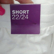 Load image into Gallery viewer, Lane Bryant Rolled Hem Drawstring Shorts, White, 22/24