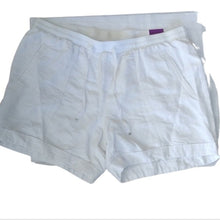 Load image into Gallery viewer, Lane Bryant Rolled Hem Drawstring Shorts, White, 22/24