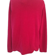 Load image into Gallery viewer, Tiara Women's Reindeer Embellished Christmas Sweater, Red Multicolor, Size Large