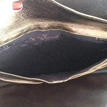 Load image into Gallery viewer, Nina Gold Metallic Envelope Clutch Bag purse