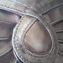 Load image into Gallery viewer, Nina Gold Metallic Envelope Clutch Bag purse