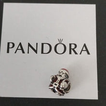 Load image into Gallery viewer, Pandora Retired Sterling Silver St. Nick Santa Christmas Bead -791231ENMX