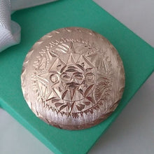 Load image into Gallery viewer, Vintage Mayan Sun Calendar Mexican Brooch Pendant Sterling Silver …