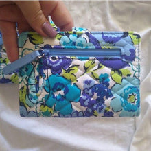 Load image into Gallery viewer, Vera Bradley Snap ID Wallet, Blueberry Blooms
