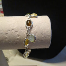 Load image into Gallery viewer, LC Lauren Conrad Chandelier Earrings ,+ Glass links 7" Bracelet set