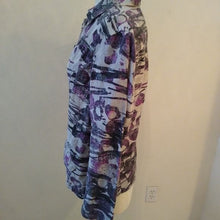 Load image into Gallery viewer, Chico's Women's Linen Jacket in Grey, Silver, Plum, Black, Size 1