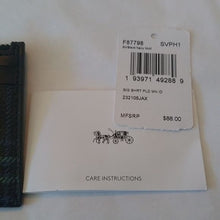 Load image into Gallery viewer, Coach Mini Skinny ID Case in Signature Canvas w/ Shirting Plaid Print, SV/Navy