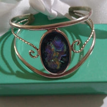 Load image into Gallery viewer, Alpaca Silver Tone Mexico Abalone Shell Cuff B…
