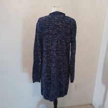 Load image into Gallery viewer, J. Jill Marled Long Blue Cardigan Sweater, XS