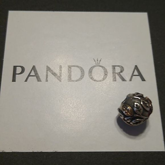 Pandora Tree of Life Charm Bead with 14K Gold Leaves 790429 ALE 925