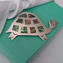 Load image into Gallery viewer, Alpaca Silver Tone Turtle Tortuga Pendant Abalone
