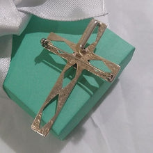 Load image into Gallery viewer, Sterling Silver+ Malachite Openwork Cross Pendant / Brooch Pin