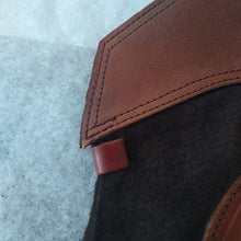 Load image into Gallery viewer, Vintage Tooled Leather + Suede Horse Horseshoe Purse Bag