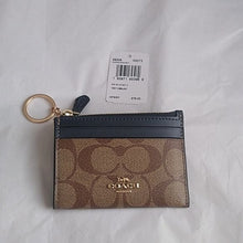 Load image into Gallery viewer, Coach 88208 Mini Skinny ID Case in Signature Canvas, IM/Khaki Midnight