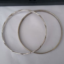 Load image into Gallery viewer, Sterling Silver 925 Taxco Mexico Bangle Bracelets, set of 2