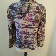 Load image into Gallery viewer, Chico's Women's Linen Jacket in Grey, Silver, Plum, Black, Size 1