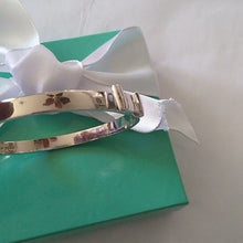 Load image into Gallery viewer, Kate Spade New York Take A Bow Bangle Bracelet, Silver, 2.5"