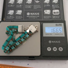 Load image into Gallery viewer, Chili Rose Beadz by Adonnah Langer "Happiness in Turquoise" Beaded Bracelet 7-8"