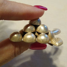 Load image into Gallery viewer, Vintage 1940s Sterling Silver Grape Bunch Brooch and Screw back earrings Set