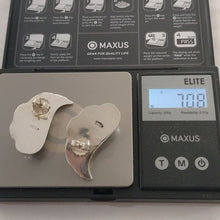 Load image into Gallery viewer, Sterling Silver 925 Modernist Puffed Swirl Earrings