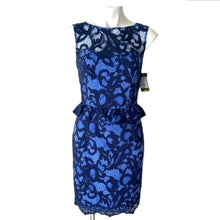 Load image into Gallery viewer, Lilly Pulitzer Kiri Lace Peplum Dress Romantic True Navy Size 2 NWT
