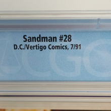 Load image into Gallery viewer, D.C. Vertigo Comics Sandman #28 CGC Graded 9.0 7/91 White Pages