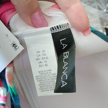 Load image into Gallery viewer, La Blanca Halter Crossback Mio Solar Stripe one piece Swimsuit, 10