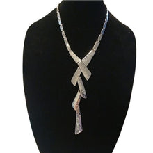 Load image into Gallery viewer, Robert Lee Morris Soho Silver Waterfall Statement Necklace
